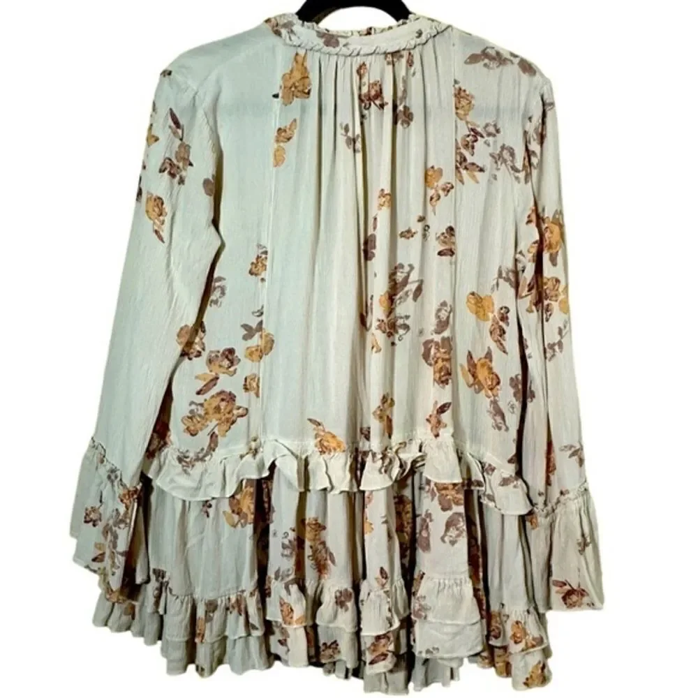 Free People Clover Field Tunic Boho Dress/Top Size Medium
